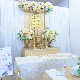 Trang trí bàn gia tiên tại Bình Dương